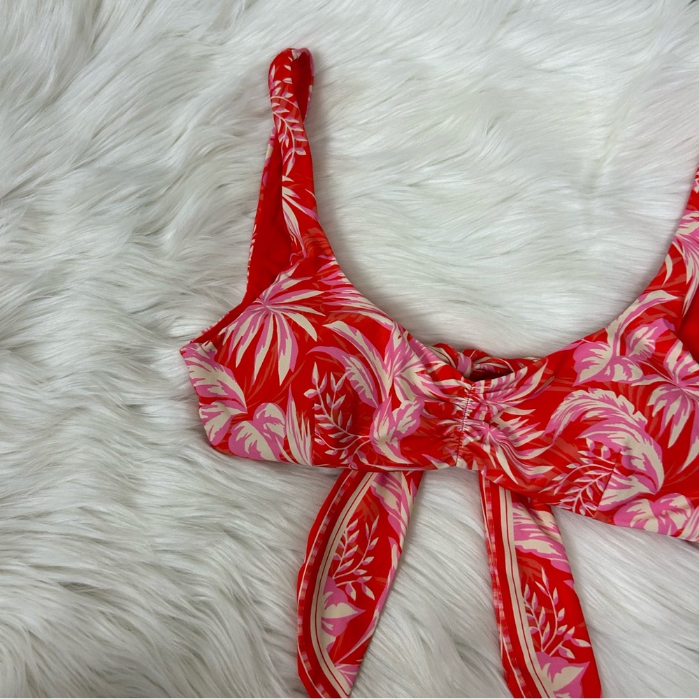 NWT Ripcurl Sun Rays Crop Bikini Top in Red Size M - Picture 6 of 10